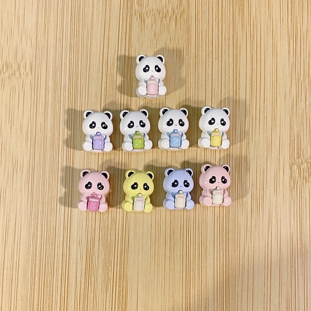 【曼曼甄选】合金拼接抱奶瓶熊猫 手机链配件diy精品定制