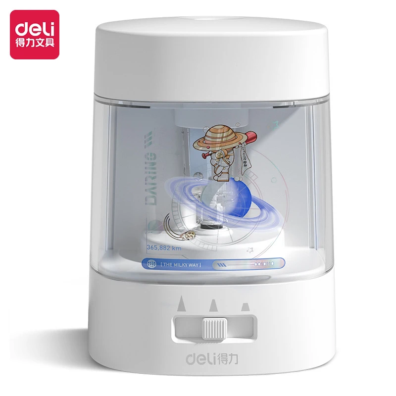 10-30 得力电动削笔机问苍穹（白色）1个