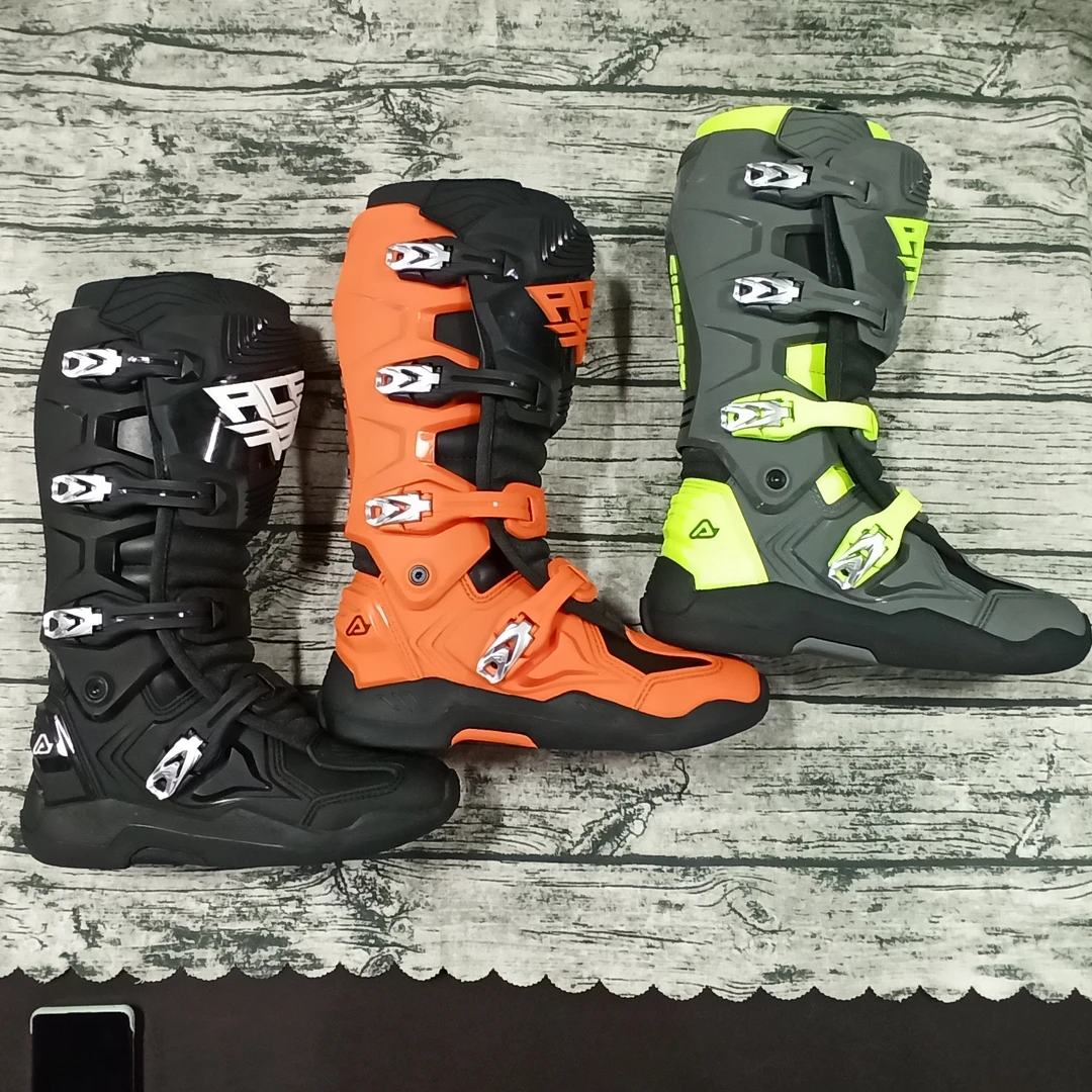 双11特价阿斯比斯活动轴越野摩托车靴子，带活动轴最新款，品质保证