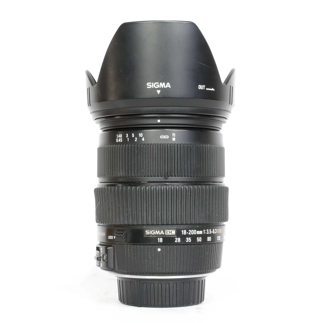 99新 Sigma/适马 尼康AFS DX 18-200 F3.5-6.3 DG OS防抖款镜头