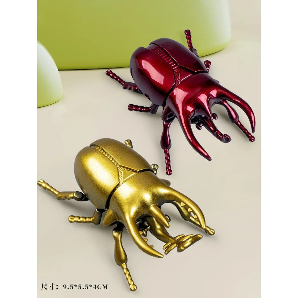 发条甲虫玩具模型儿童仿真爬行昆虫男孩宝宝创意上链条动物好玩