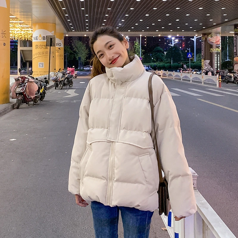 高品质~保暖加厚冬休闲棉衣女韩宽松面包服加厚棉袄保暖棉服外套