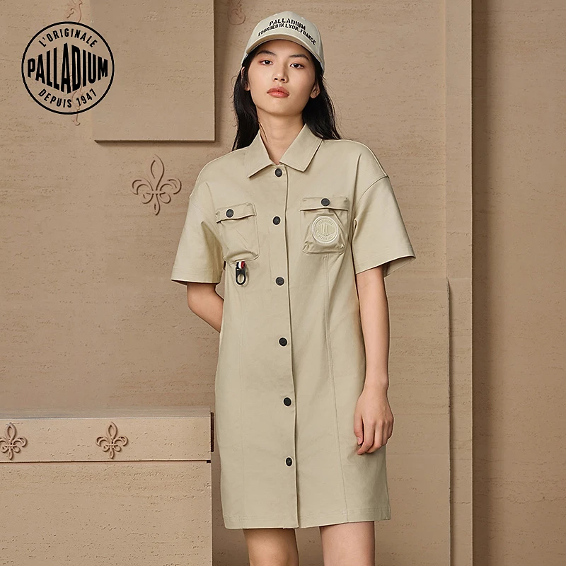【帕拉丁】女款上装时尚潮流百搭工装风连衣裙199794