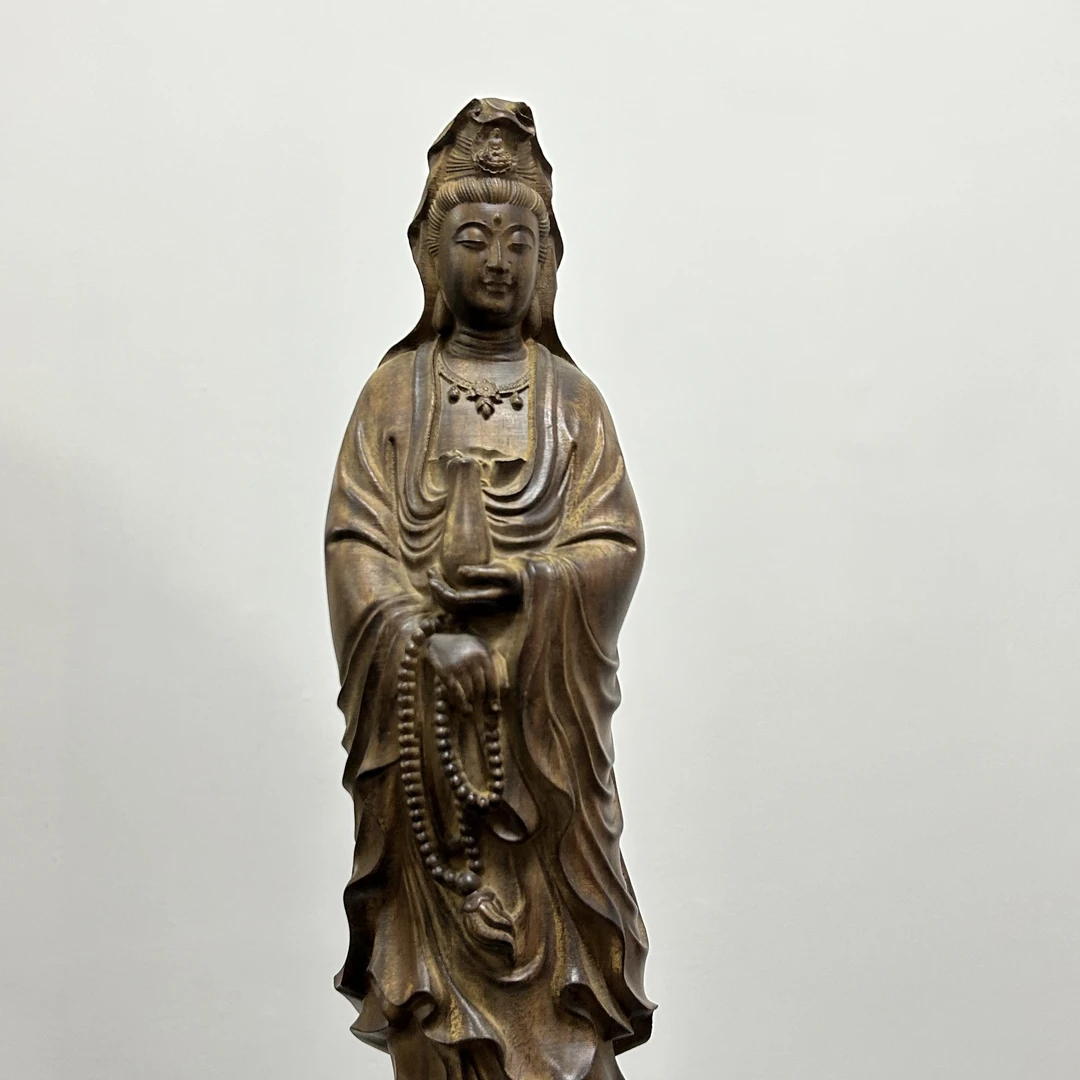 越南沉香天然野摆件观世音