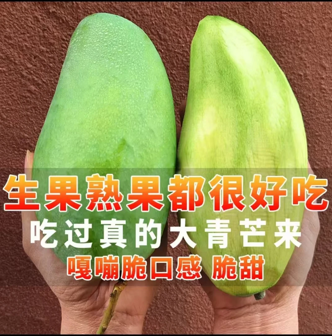 越南大青芒新鲜金煌芒好果3/5/8斤产地直营仓酸嘢芒果花生熟两吃