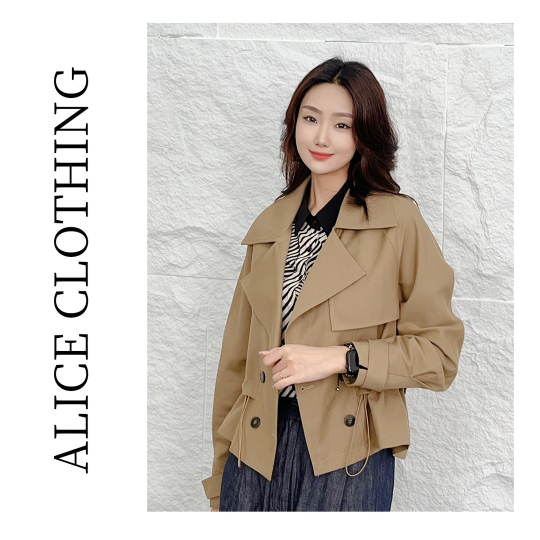 1【ALICE “小腰比例”时尚外套】抽绳显瘦 气质显高 S1031892T