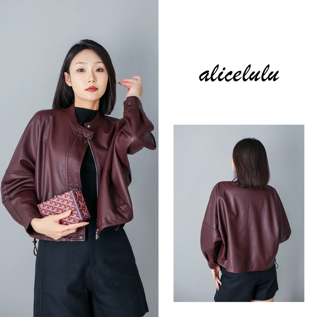 1 ALICE “帅气姐姐”短外套 复古糅皮 率性机车 S2139133Tr