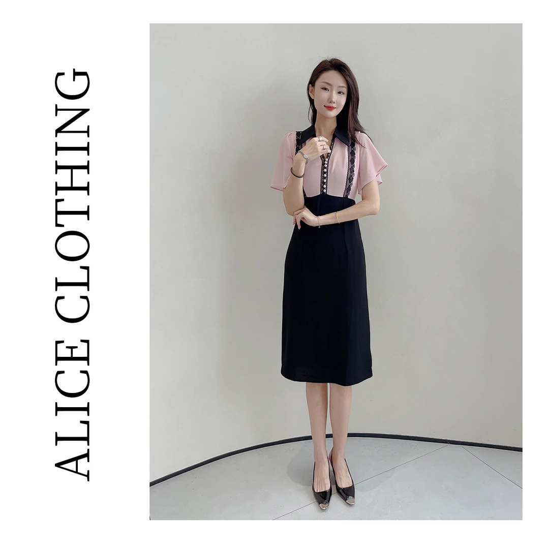 3【ALICE “巴黎来信”优雅连衣裙】甜而不腻 华美蕾丝S1031445Q