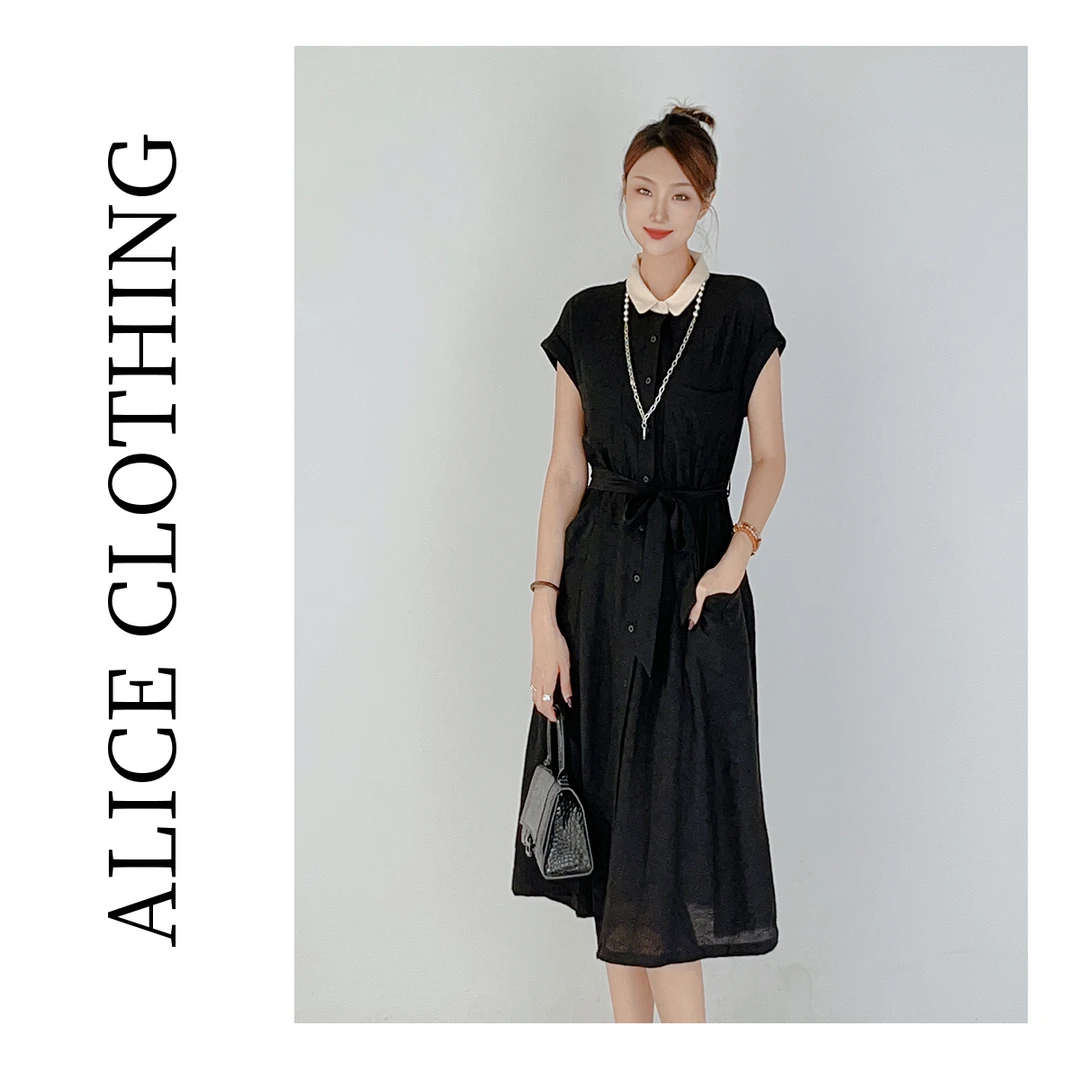 1 ALICE “优雅有度”连衣裙 柔滑细腻 时髦肌理 S2138239B