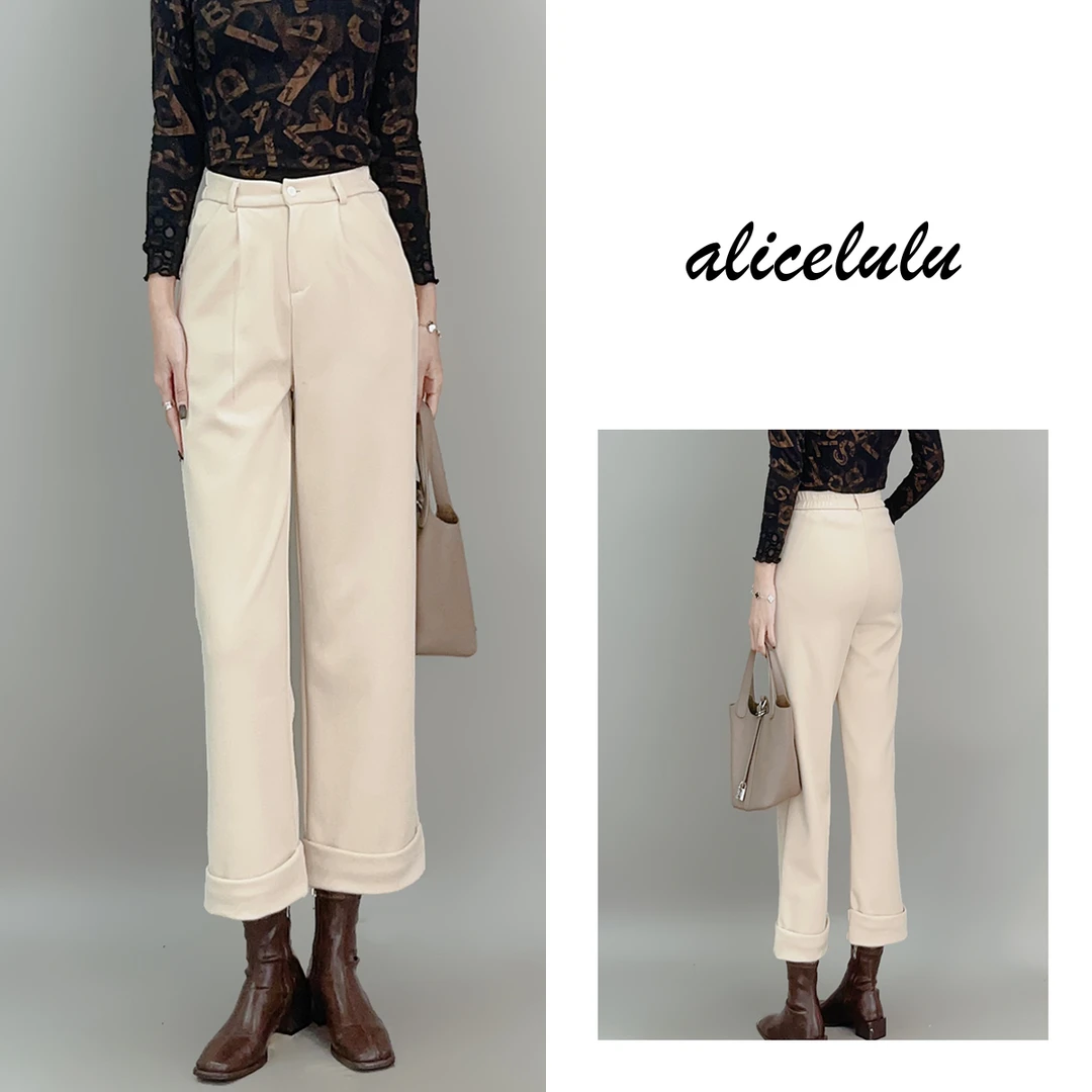 3 ALICE “卷起时尚”休闲裤 挺括有型 阔腿百搭 S622020T
