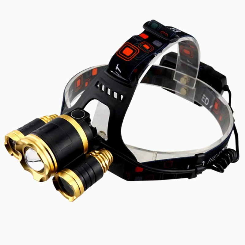 野营三头头灯 露营随身头灯 户外三头便携头灯