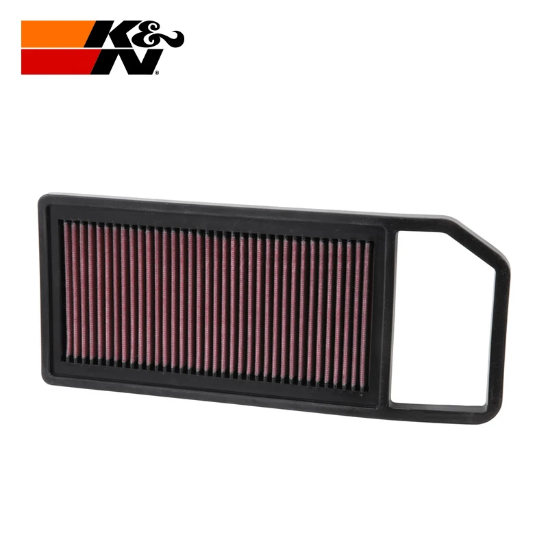 KN高流量空滤空气滤芯格滤清器33-2911适用标致407 508雪铁龙C5C6