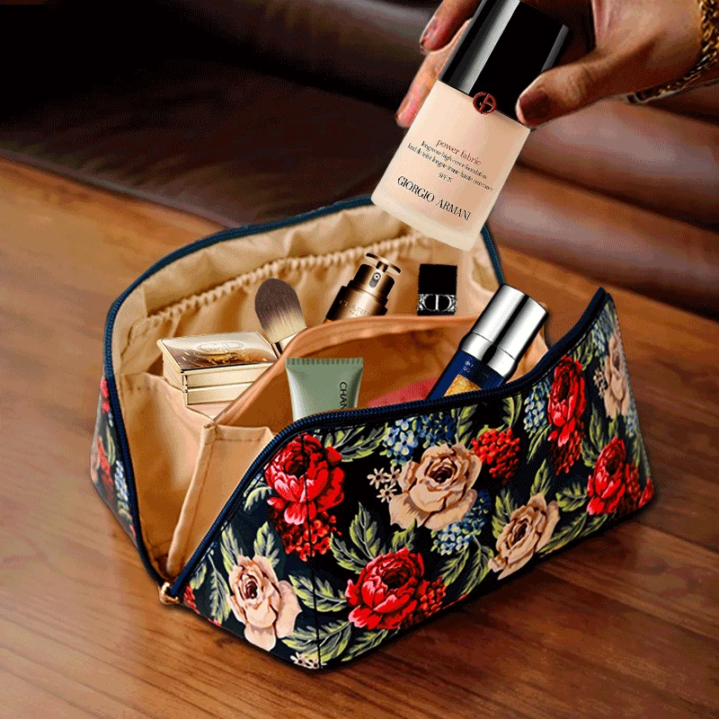 法国MAGRACE花繁叶茂化妆包抽纸袋2款家居创意旅行日用防水收纳包