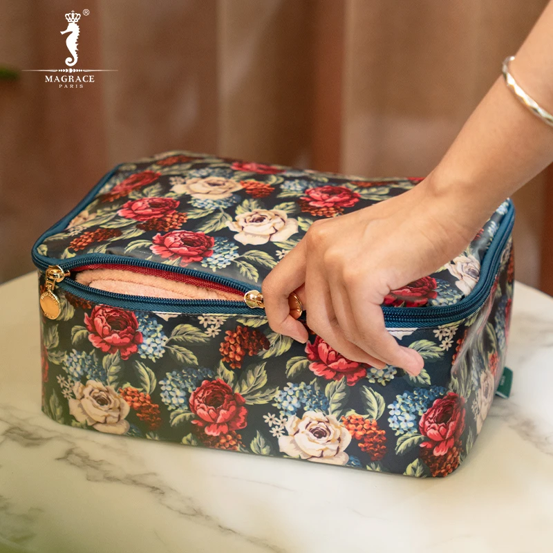 法国MAGRACE花繁叶茂洗漱包三件套家居创意艺术日用便携收纳包