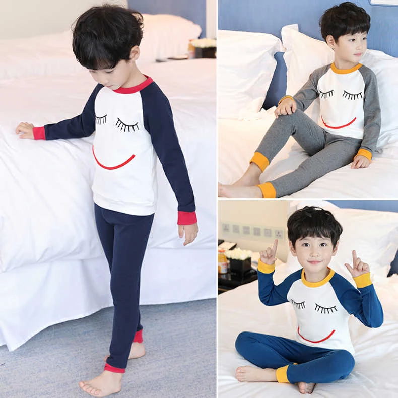 儿童内衣套装棉男童秋衣秋裤加绒保暖衣中大童线衣线裤男孩睡衣