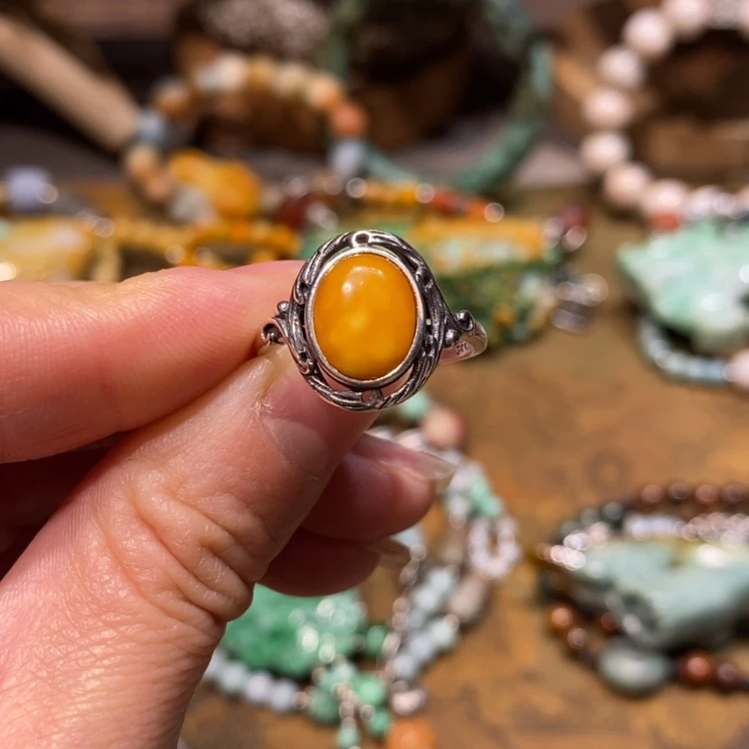 【闪购商品】蜜蜡戒指未镶嵌