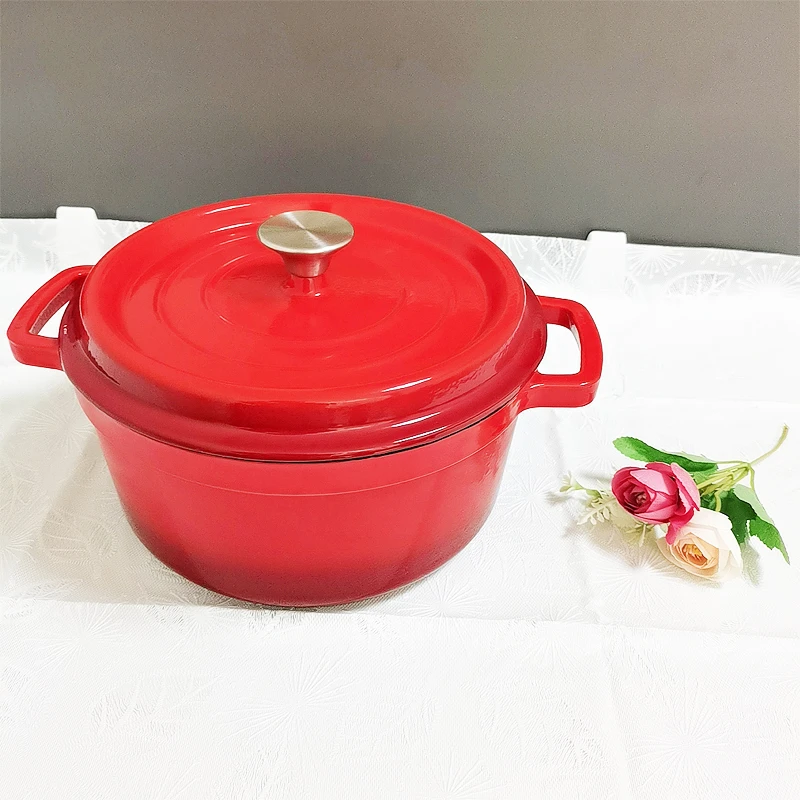 铸铁炖锅 炖肉煮面条饭釜受热均匀燃气炖煮锅