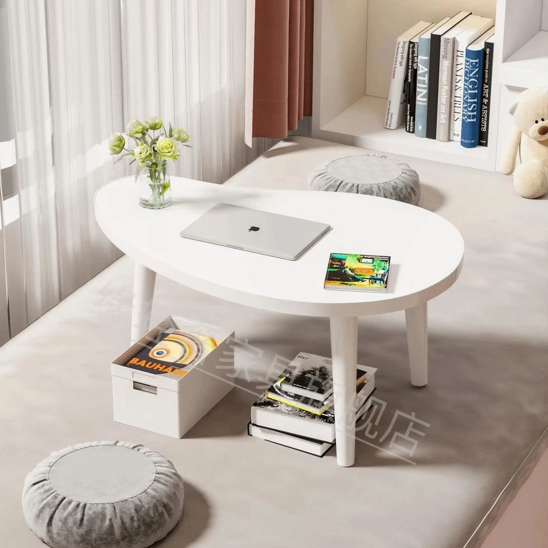 新疆包邮飘窗小桌子卧室坐地毯小矮桌榻榻米小茶几阳台学习桌床上