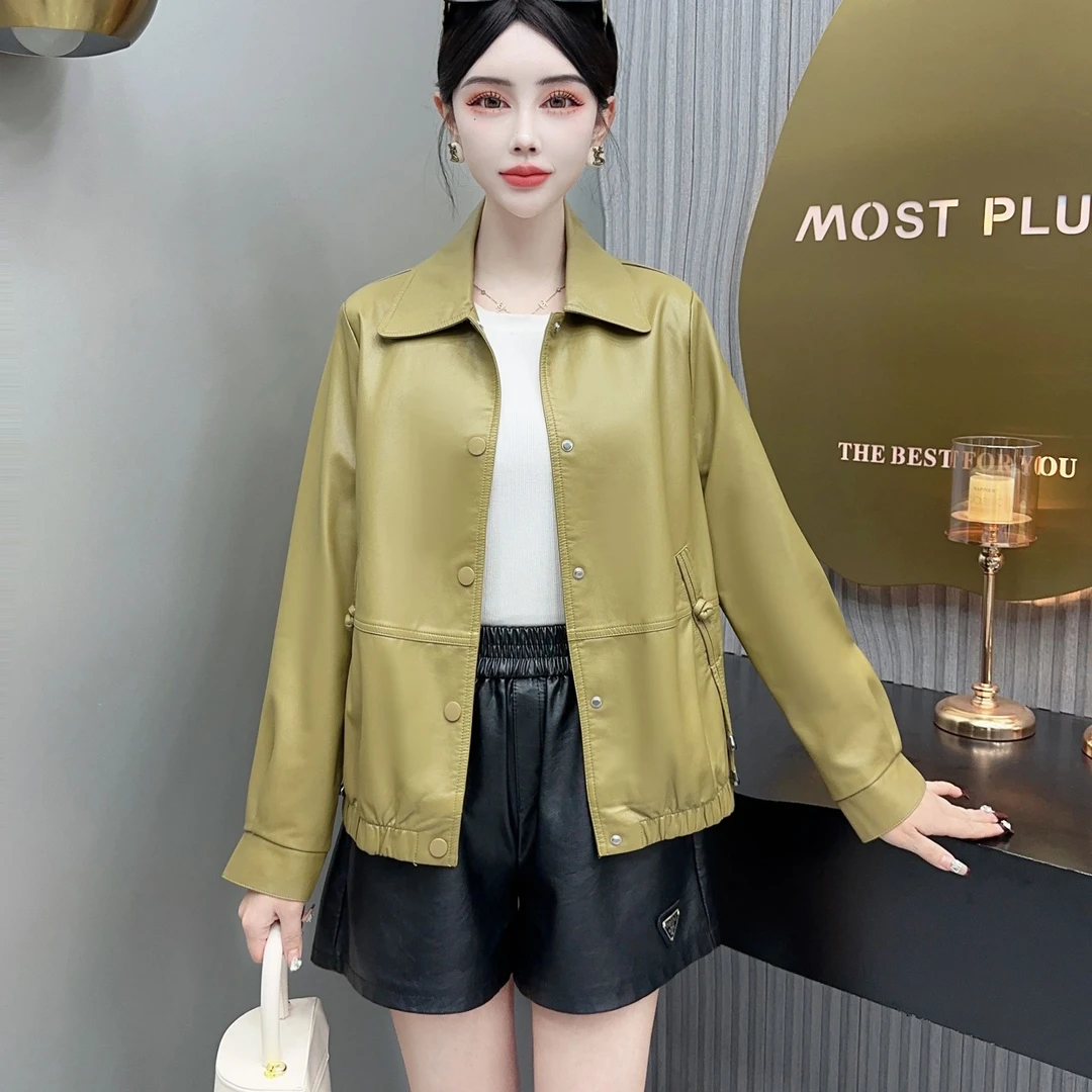 皮衣女外2236套皮夹克外套短款时尚休闲百搭网红女士春秋洋气显瘦