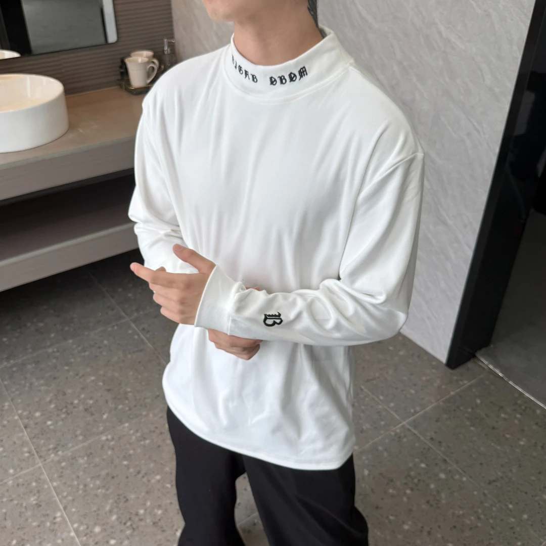 【宇泽】秋冬基础德绒基础休闲百搭长袖圆领T恤潮牌打底衫C36904