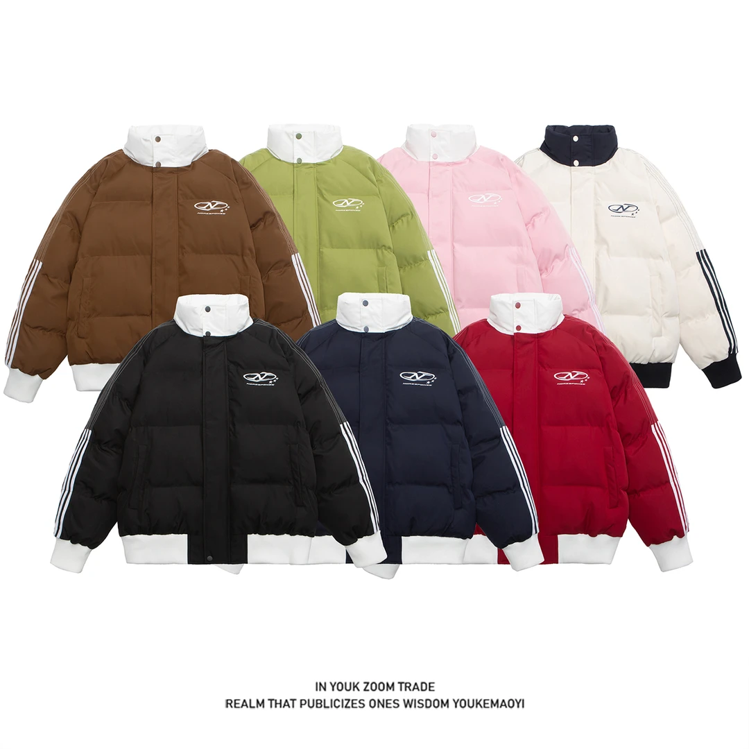 【宇泽】秋冬新款面包服棉服长袖糖果色保暖加厚百搭休闲外套MY0132