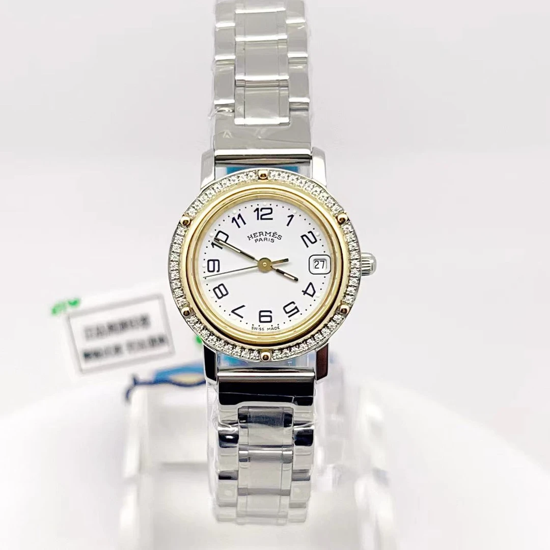 95新 Hermes/爱马仕  石英腕表后钻 24mm/公价85999/wh6984