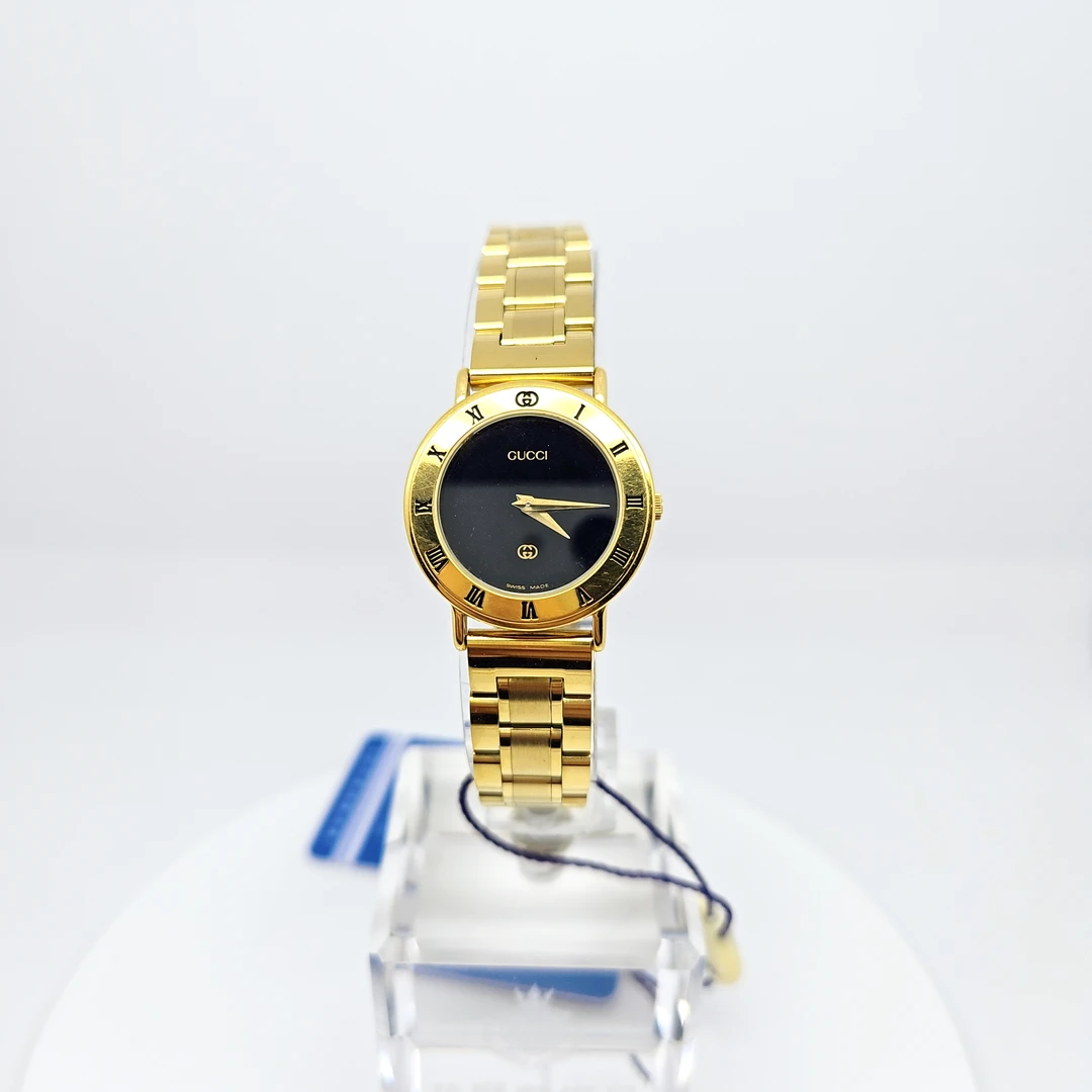 95新 GUCCI/古驰 石英腕表25.5mm/公价18999/WH6444