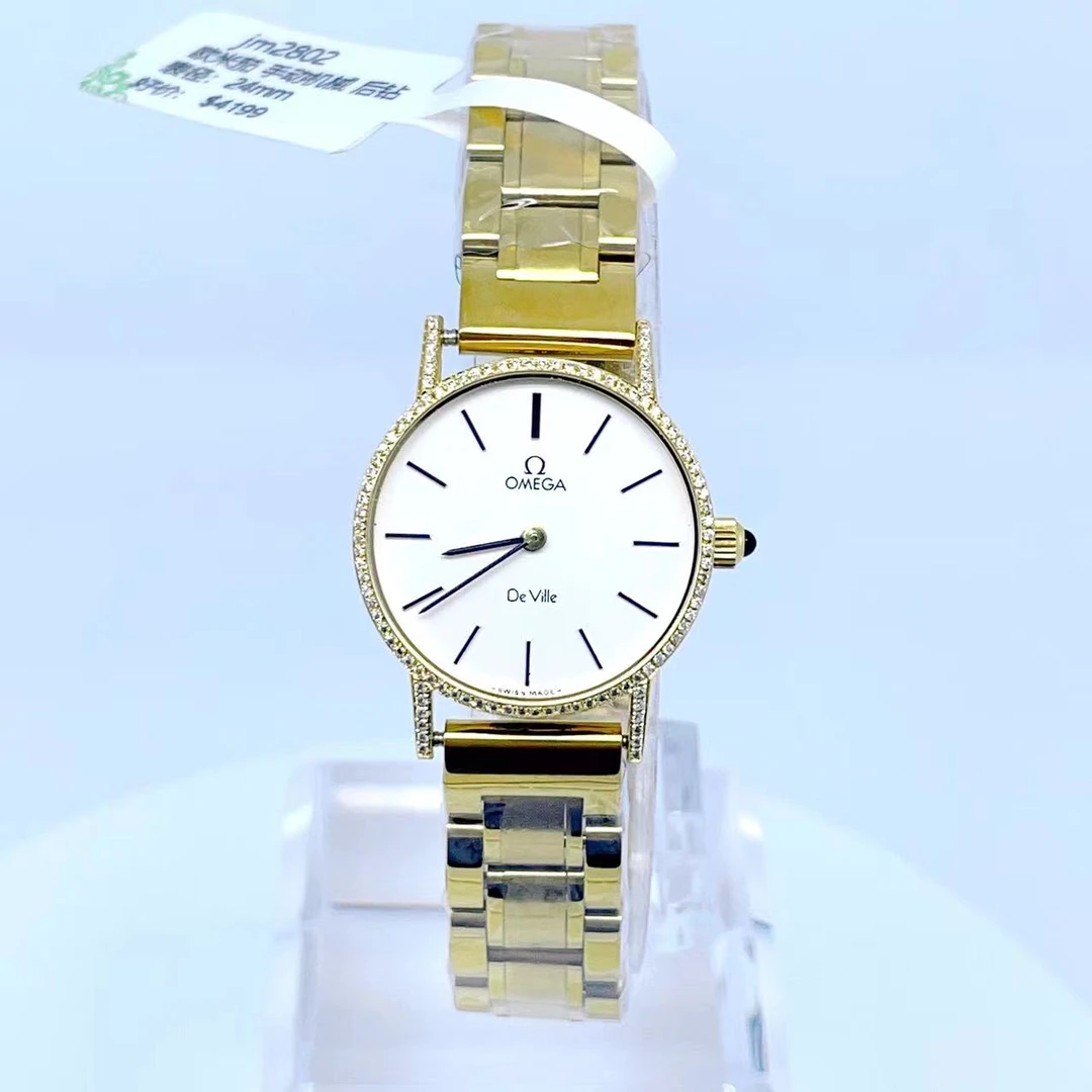 95新 Omega/欧米茄 手动机械后钻24mm/公价32999/jm2802