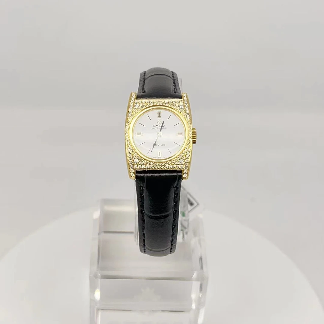 95新 Omega/欧米茄 自动机械腕表后钻21*22mm/公价32999/wh5842