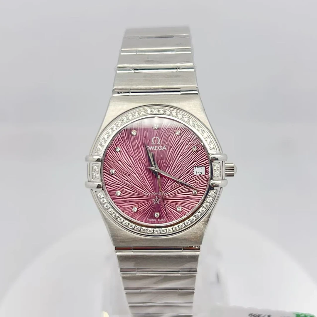 99新 Omega/欧米茄  星座石英腕表33mm后钻/公价85999/wh8829