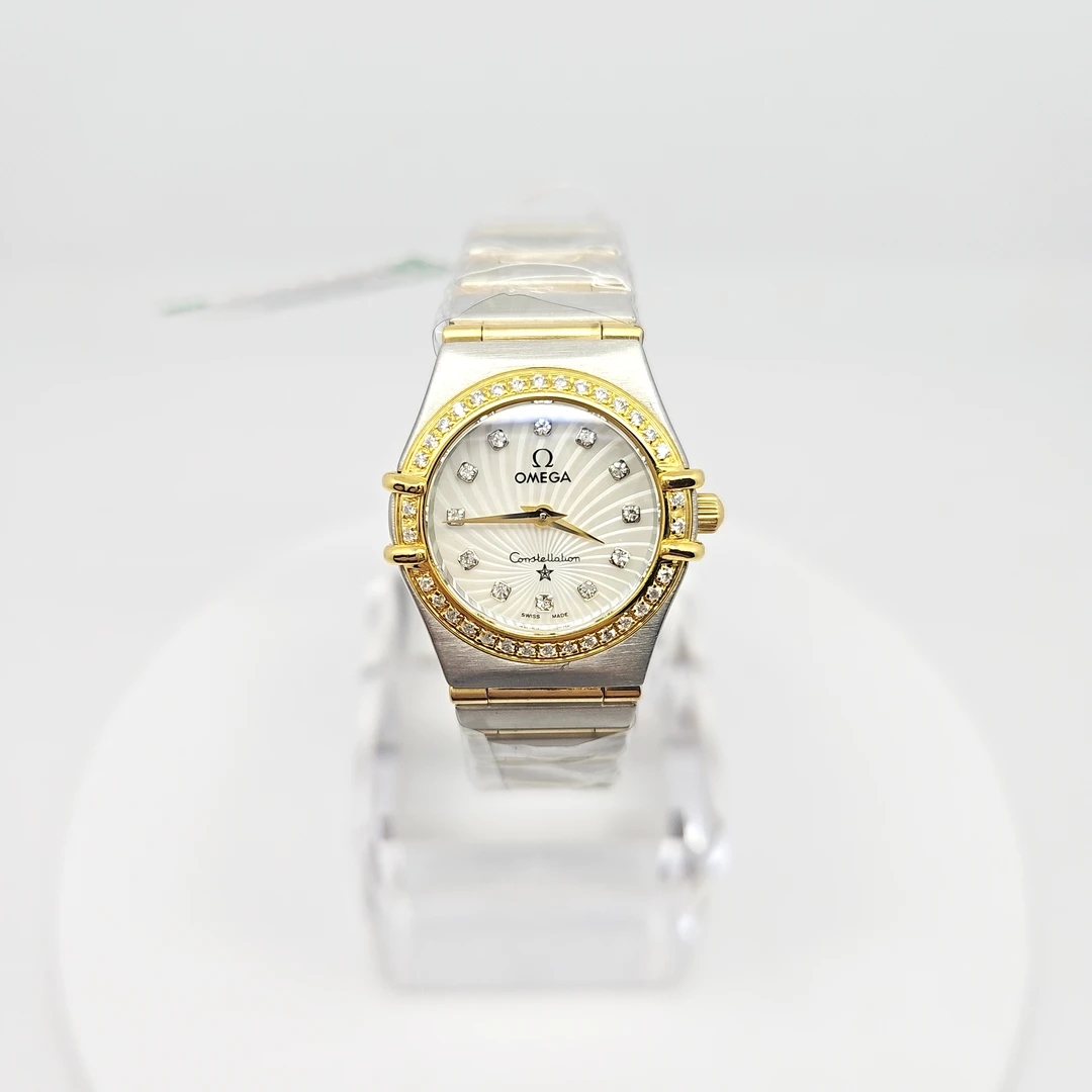 99新 Omega/欧米茄  星座石英腕表22.5mm后钻/公价85999/w11149