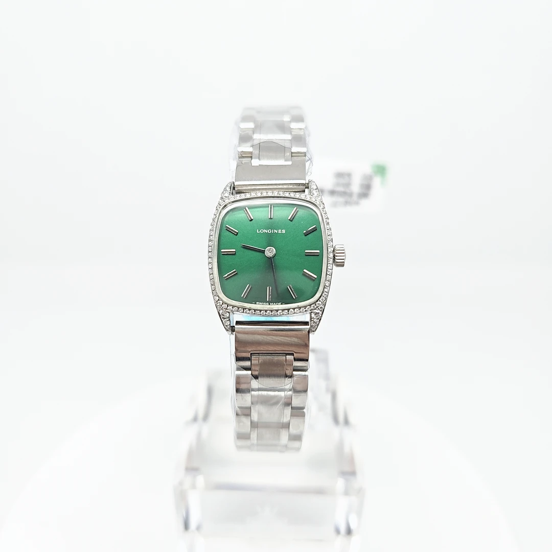 95新 Longines/浪琴 手动机械腕表 后钻20mm/公价32999/wh8177