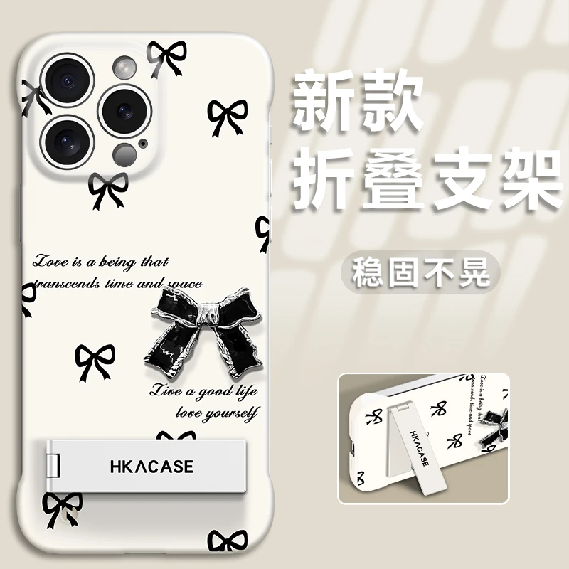 蝴蝶结适用苹果vivo华为oppo小米iPhone15手机壳PC无边框保护套