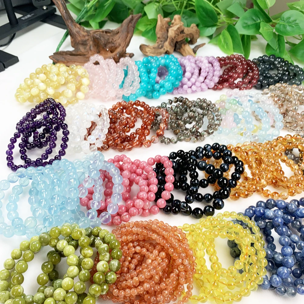 【2号链接】天然水晶手链手串 多样性发一