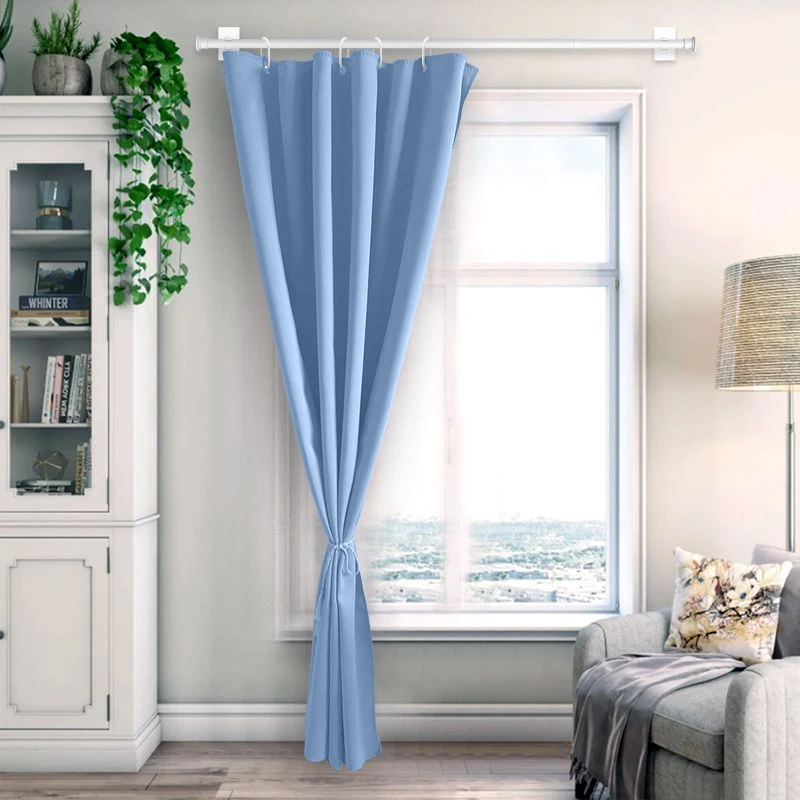 全遮光窗帘隔热防晒卧室挂钩式全遮阳布免打孔安装时尚简约新款