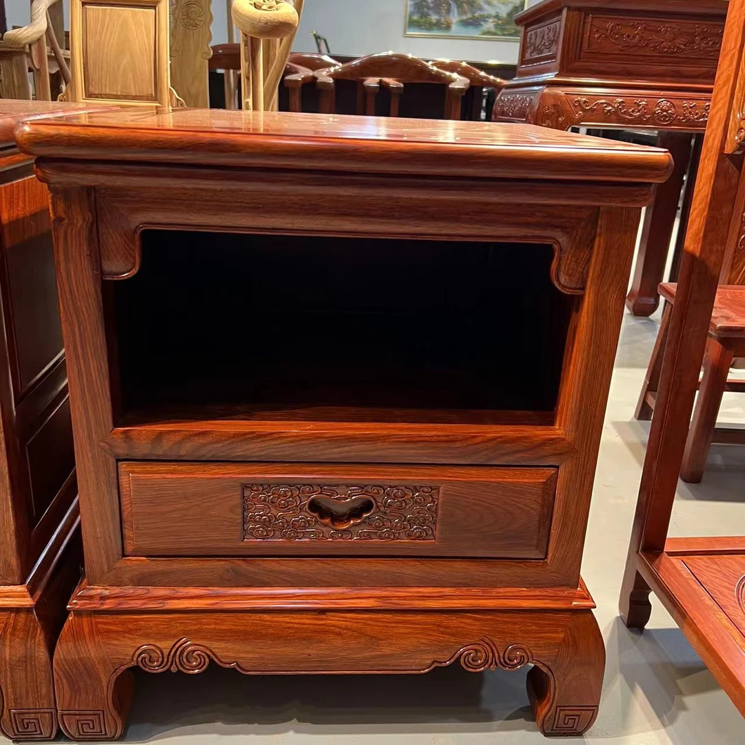 刺猬紫檀床头柜子