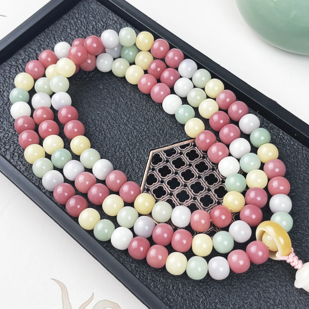 未闻花名杂色胖苹果菩提多圈108款10*9mm