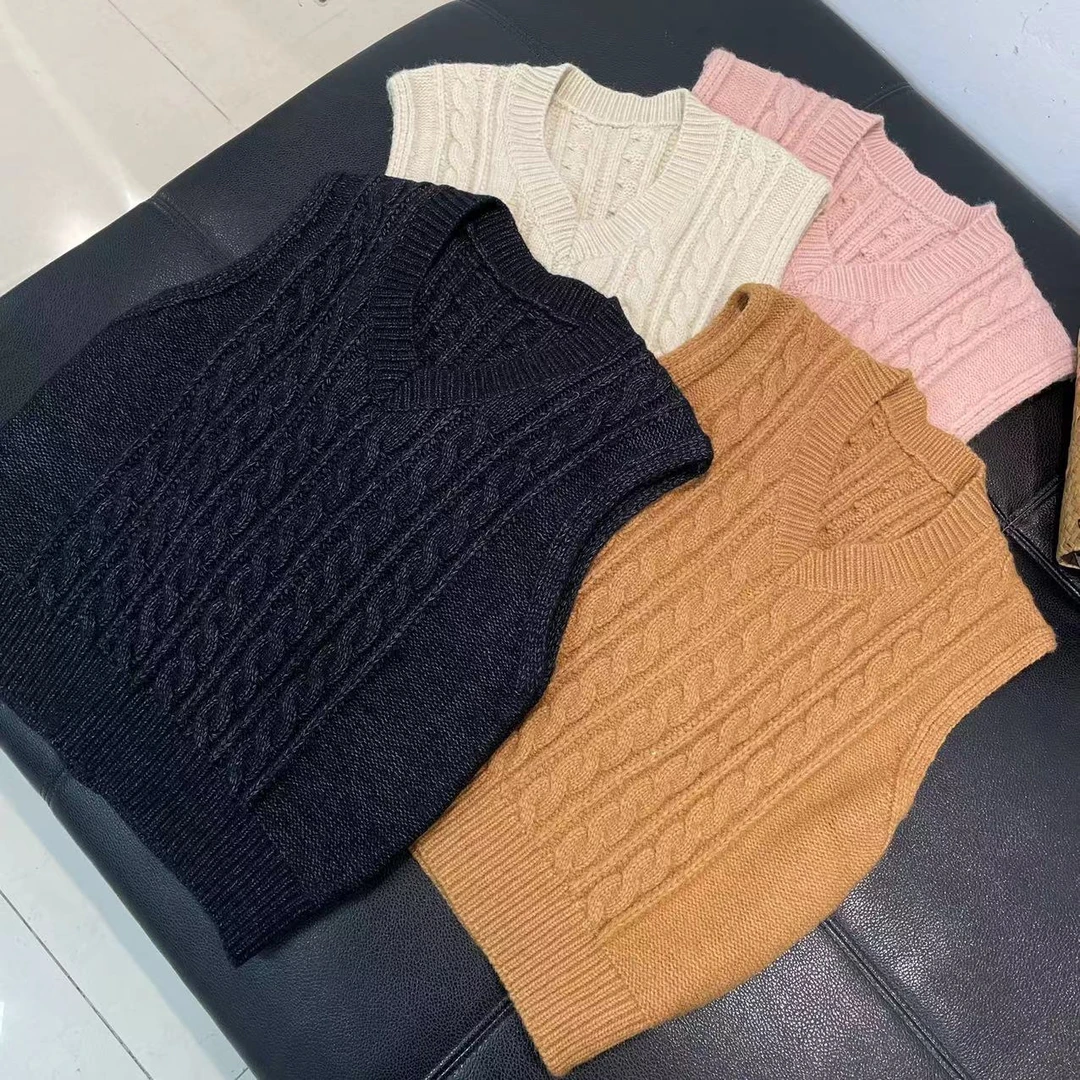 CS180日单多余高品质粗线保暖马甲女士