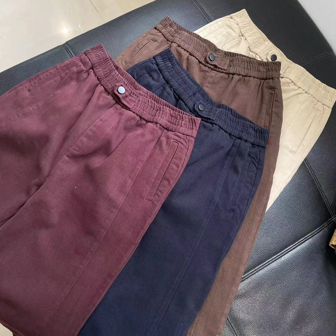 CS192柔软高弹力特舒服秋冬装新款水洗做旧直筒休闲裤女士