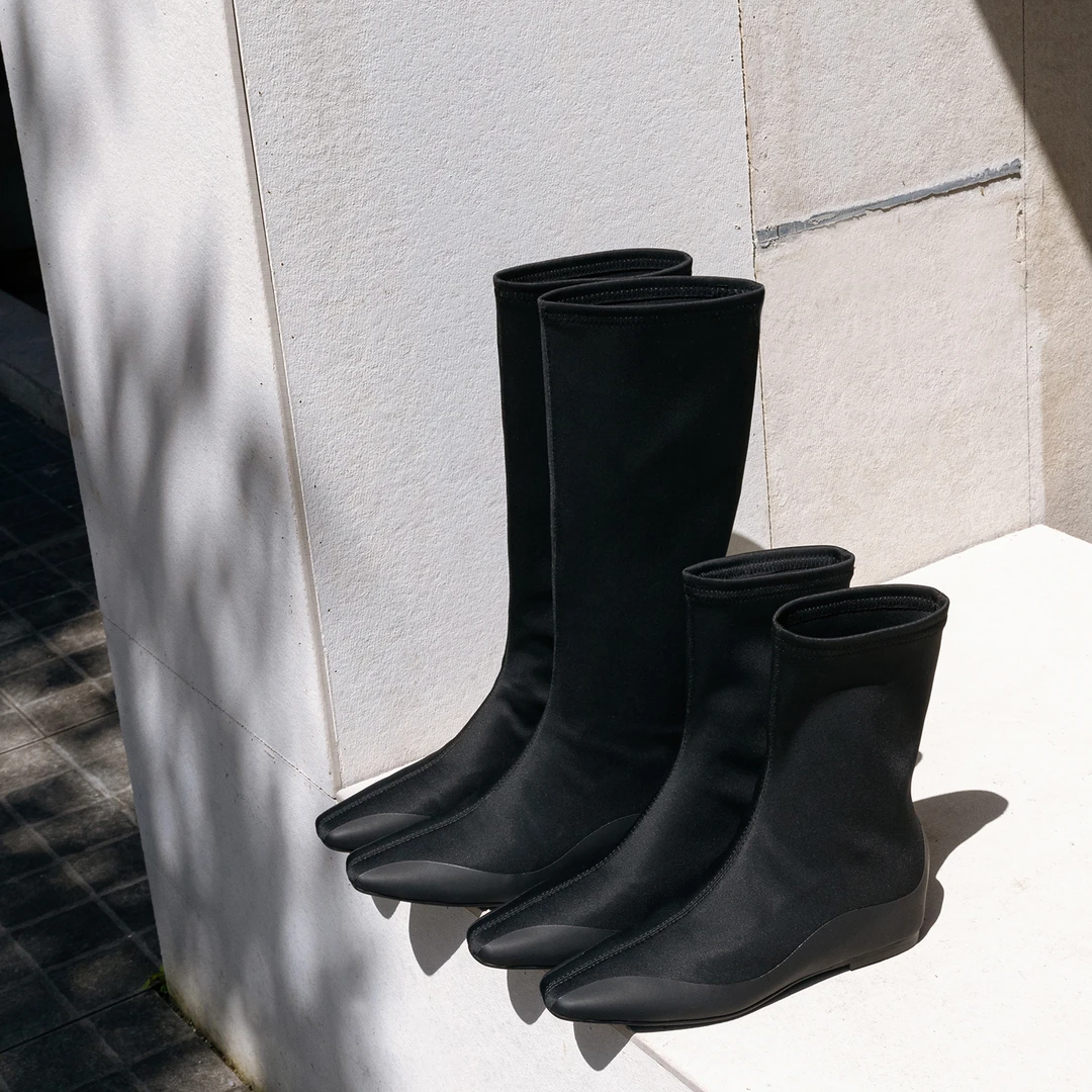 【唐唐家】负压瘦腿美腿运动底弹力靴包腿瘦瘦靴内增高长靴女短靴