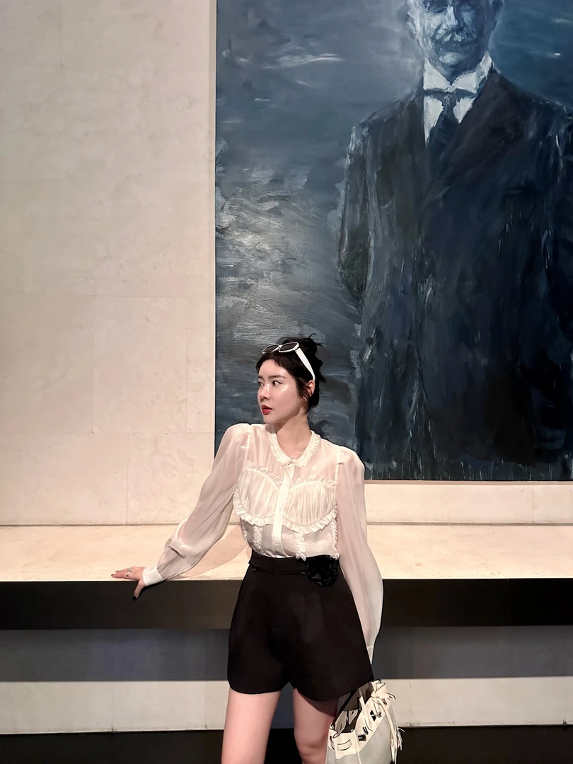 DL乐乐家【雾入森林】轻奢百搭长袖减龄显瘦日常休闲衬衫