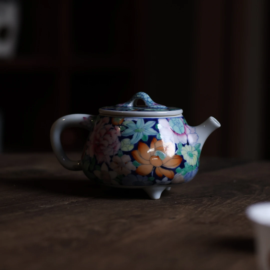 【见珊】繁花石瓢壶（卓君S0128）