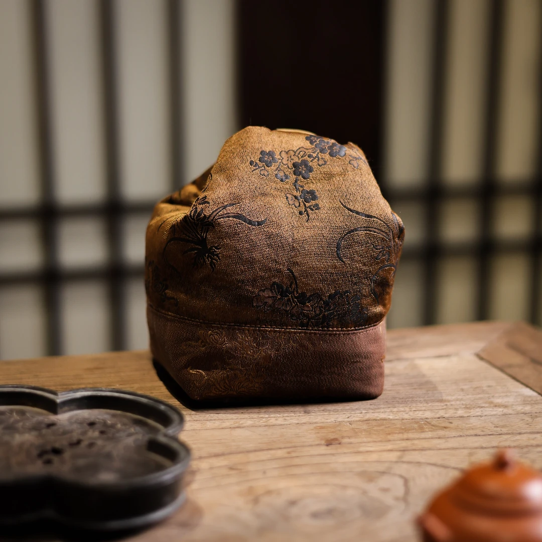 【见珊】<梅兰竹菊>在野茶事包小号（慢蓝S0104）