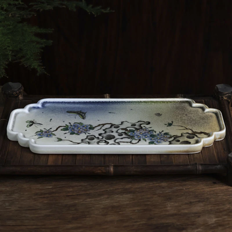 【见珊】海棠花-蕉白轩-干泡盘长27.3宽13.1（蕉白S0099）