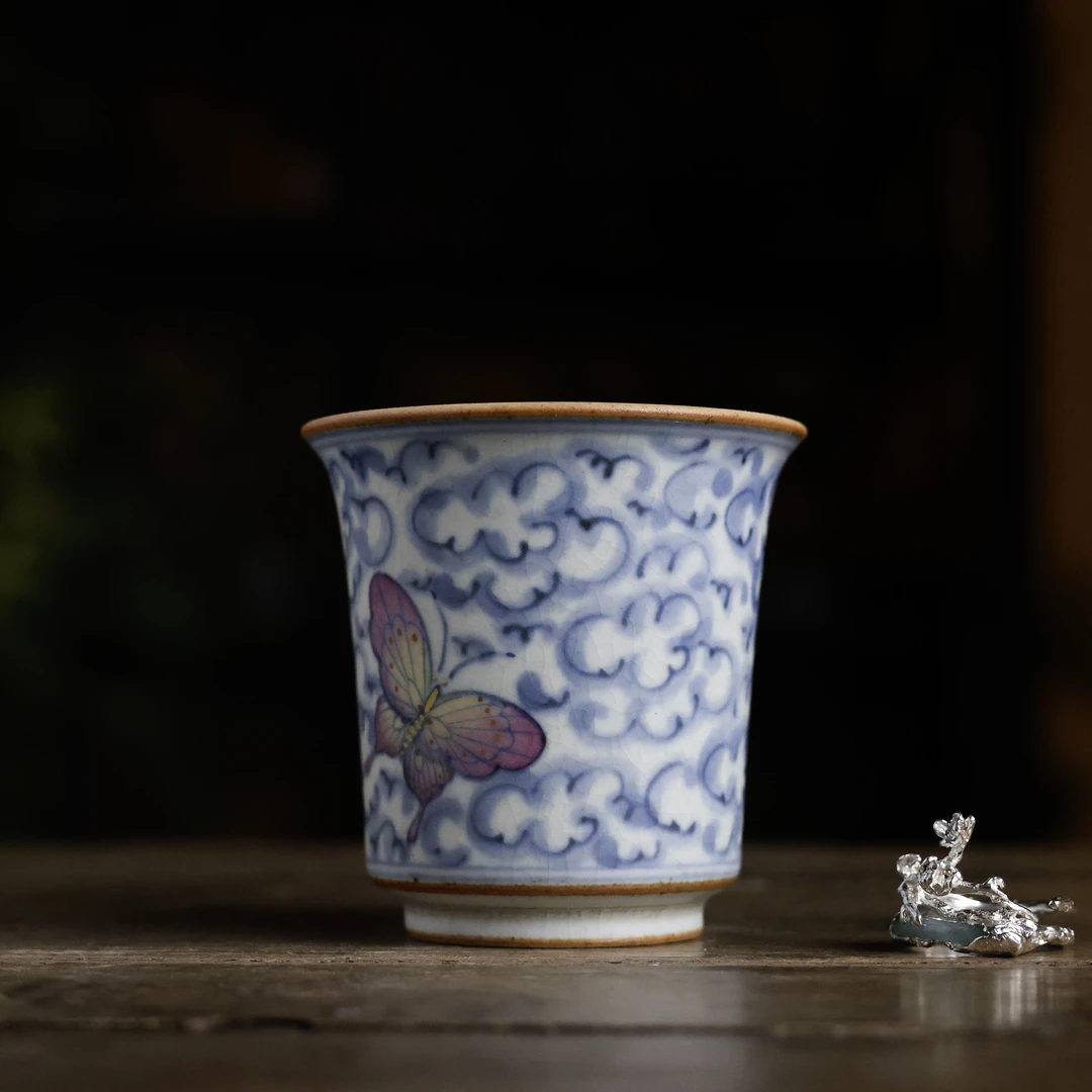 【见珊】人文茶道器具茶周边茶空间茶杯（银饰0096）