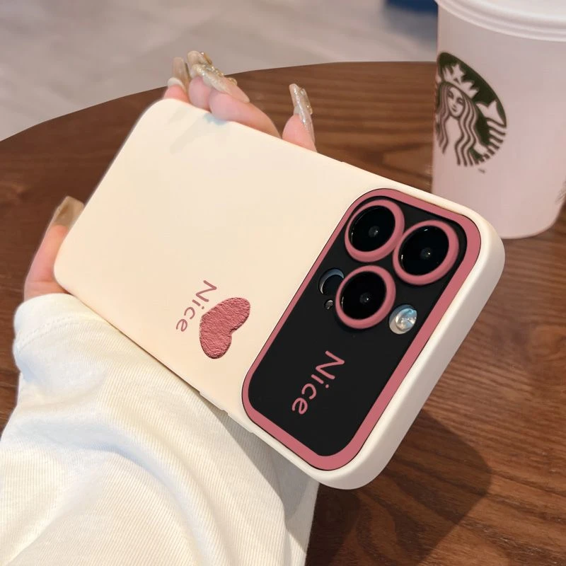 nice爱心适用苹果15手机壳vivo14plus华为13pro小米12max11oppoxr