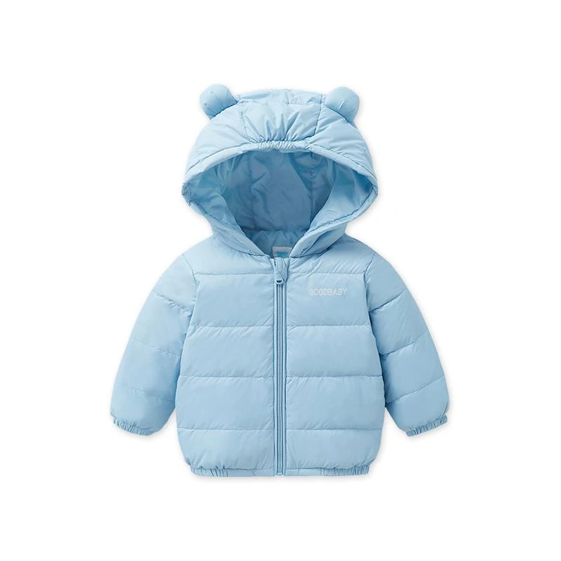 【壹】gb好孩子宝宝秋冬保暖轻薄连帽外穿男女童高标白鸭绒羽绒服
