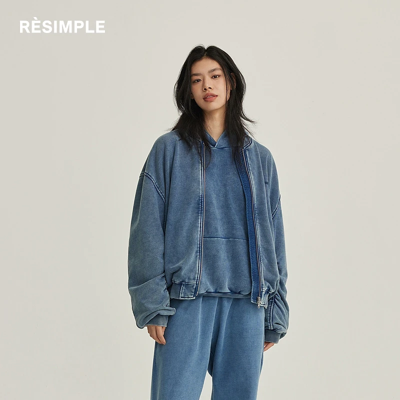 RESIMPLE简单点『商场同款』极简生活-开衫卫衣-1473