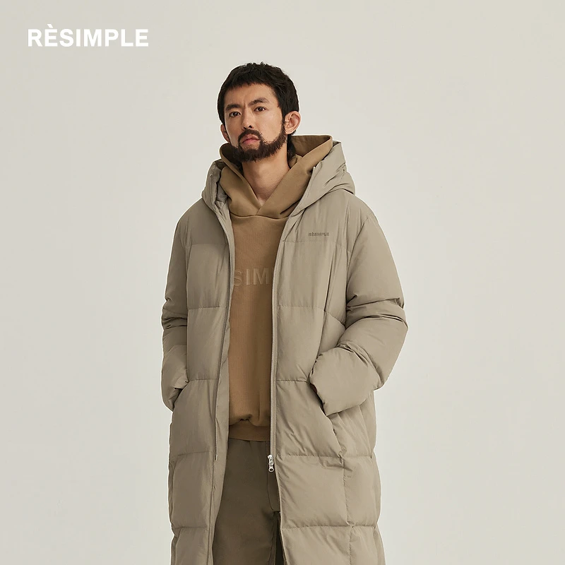 RESIMPLE简单点『商场同款』极简生活-长羽绒服-1516
