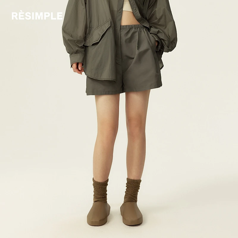 RESIMPLE简单点极简生活女装-梭织短裤-0968